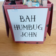 Load image into Gallery viewer, Grumpy, drunk Santa pop up box card
