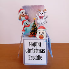 Load image into Gallery viewer, Christmas ghost pop up box card
