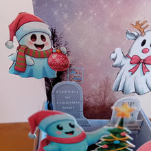 Load image into Gallery viewer, Christmas ghost pop up box card
