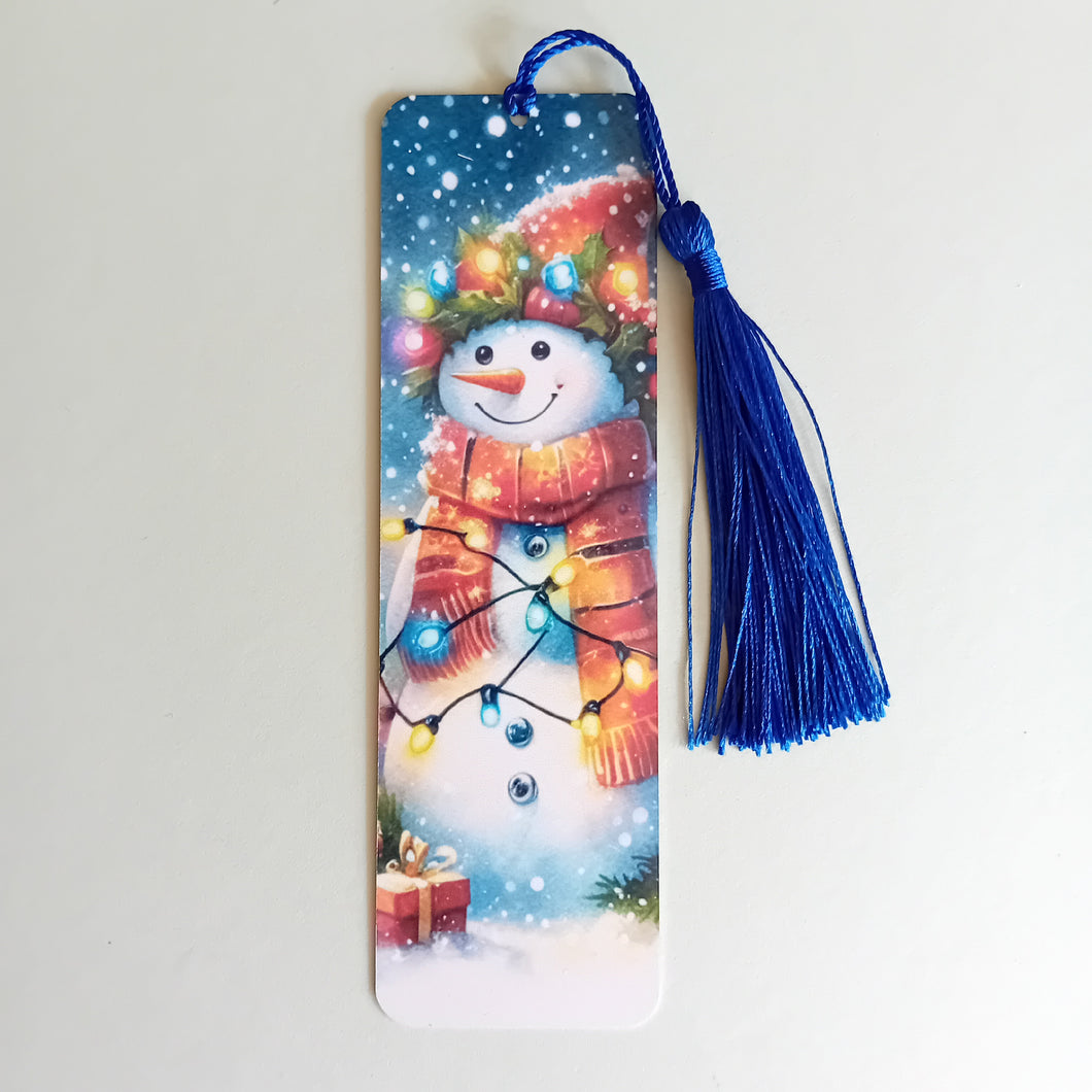 Christmas themed metal bookmarks
