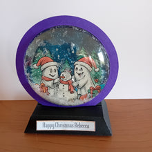 Load image into Gallery viewer, Christmas Ghost Snowglobe card
