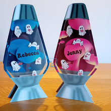 Load image into Gallery viewer, Ghost lava lamp with hearts
