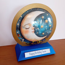 Load image into Gallery viewer, Crescent moon snowglobe

