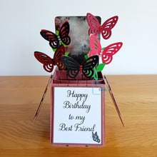 Load image into Gallery viewer, Gothic butterfly pop up box card
