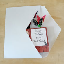 Load image into Gallery viewer, Gothic butterfly pop up box card
