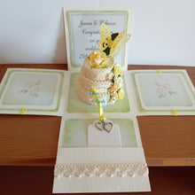 Load image into Gallery viewer, Butterfly celebration cake exploding box card
