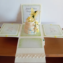 Load image into Gallery viewer, Butterfly celebration cake exploding box card
