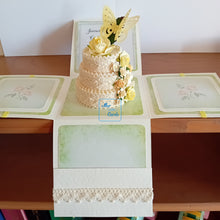 Load image into Gallery viewer, Butterfly celebration cake exploding box card
