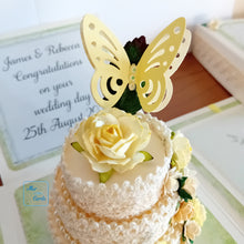 Load image into Gallery viewer, Butterfly celebration cake exploding box card
