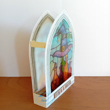 Load image into Gallery viewer, Stained glass window Witch Hat
