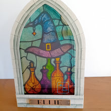 Load image into Gallery viewer, Stained glass window Witch Hat
