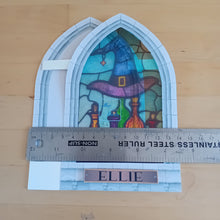 Load image into Gallery viewer, Stained glass window Witch Hat
