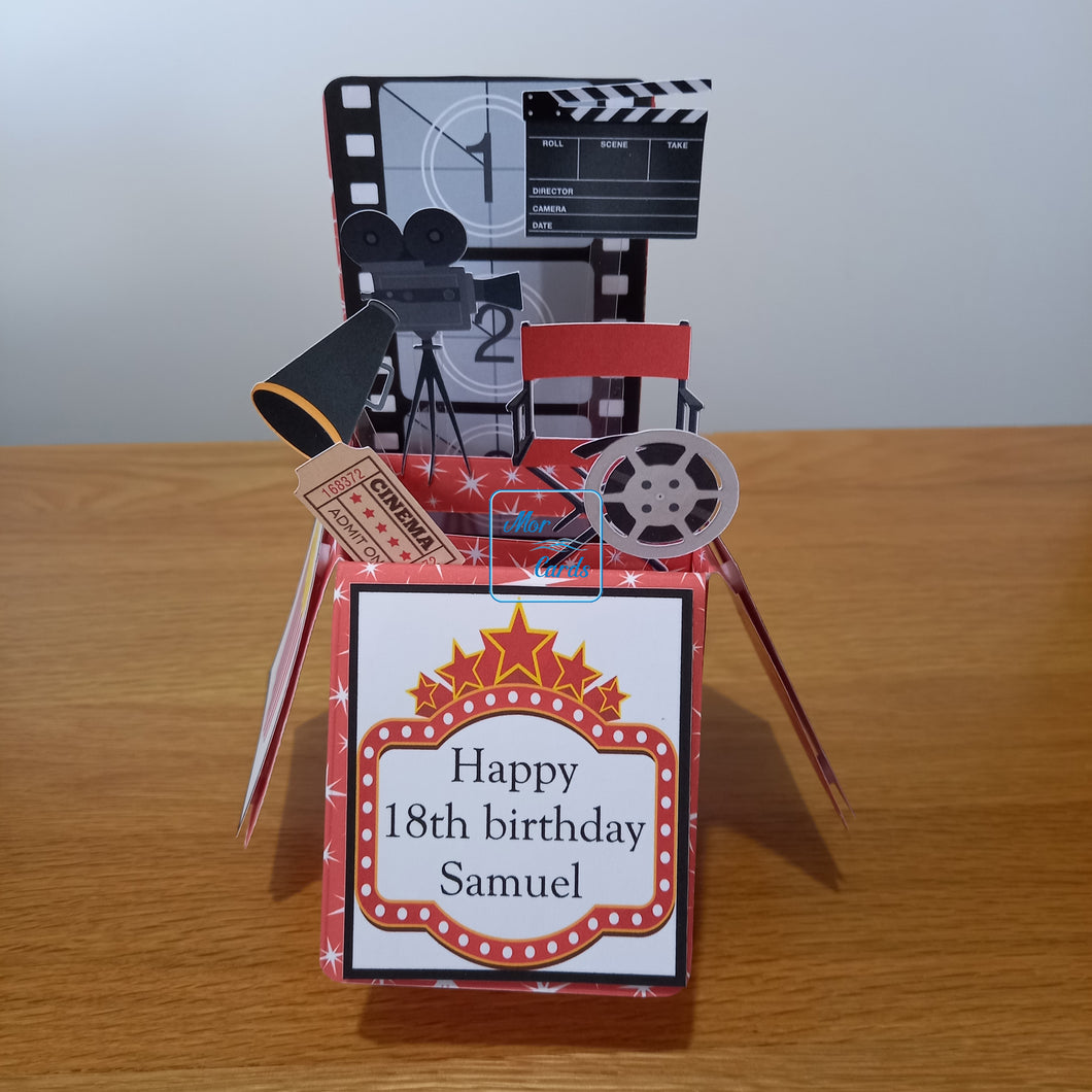 Movie film cinema card