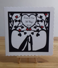 Load image into Gallery viewer, Wedding tree &amp; couple Wedding or Anniversary card
