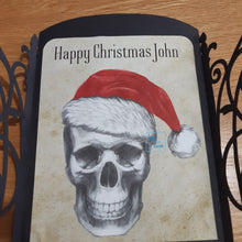 Load image into Gallery viewer, Santa Skull gatefold card
