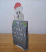 Load image into Gallery viewer, Christmas ghost and gravestone pop out card

