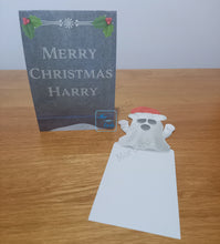 Load image into Gallery viewer, Christmas ghost and gravestone pop out card
