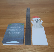 Load image into Gallery viewer, Christmas ghost and gravestone pop out card

