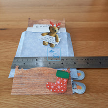 Load image into Gallery viewer, Christmas Monster under the bed pop up box card
