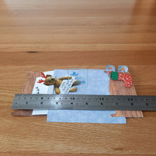 Load image into Gallery viewer, Christmas Monster under the bed pop up box card
