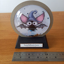 Load image into Gallery viewer, Personalised bat snowglobe

