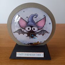 Load image into Gallery viewer, Personalised bat snowglobe
