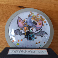 Load image into Gallery viewer, Personalised bat snowglobe
