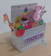 Load image into Gallery viewer, Toy box pop up box card
