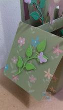 Load image into Gallery viewer, Sloth and butterfly pop up box greetings card

