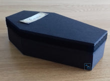 Load image into Gallery viewer, Exploding box card coffin with vampire bat
