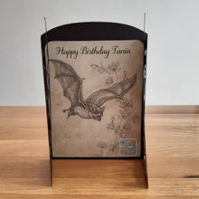 Load image into Gallery viewer, gatefold card showing bats
