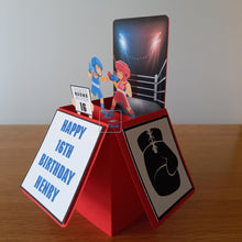Load image into Gallery viewer, Boxer pop up box card
